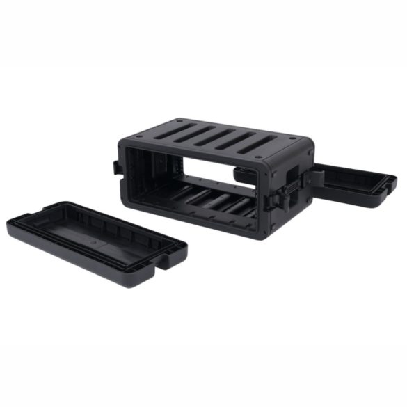 ROBUST R4UE P300 – 4U magas, 300 mm mély, ütés-, por és vízálló, polipropilén műanyag rack, IP65