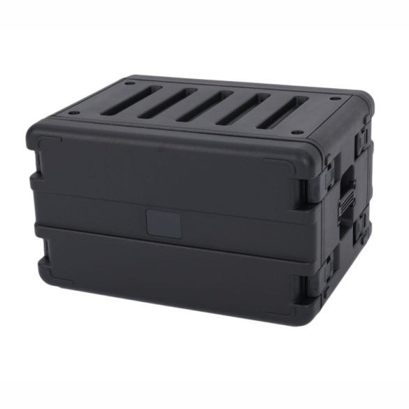 ROBUST R6UE P300 – 6U magas, 300 mm mély, ütés-, por és vízálló, polipropilén műanyag rack, IP65