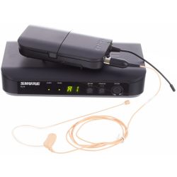   Shure BLX14E/MX53 Presenter szett: zsebadó, vevő, MX153T/O-TQG fülmikrofon