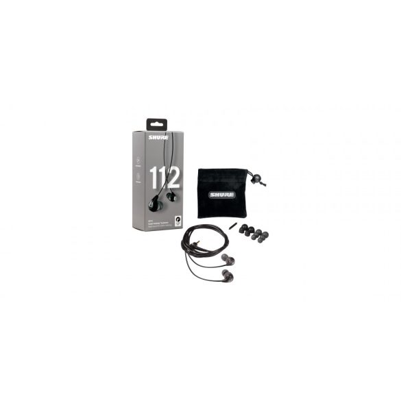 Shure SE112-GR-EFS Fülhallgató fix kábellel, 3.5mm jack, szürke színben