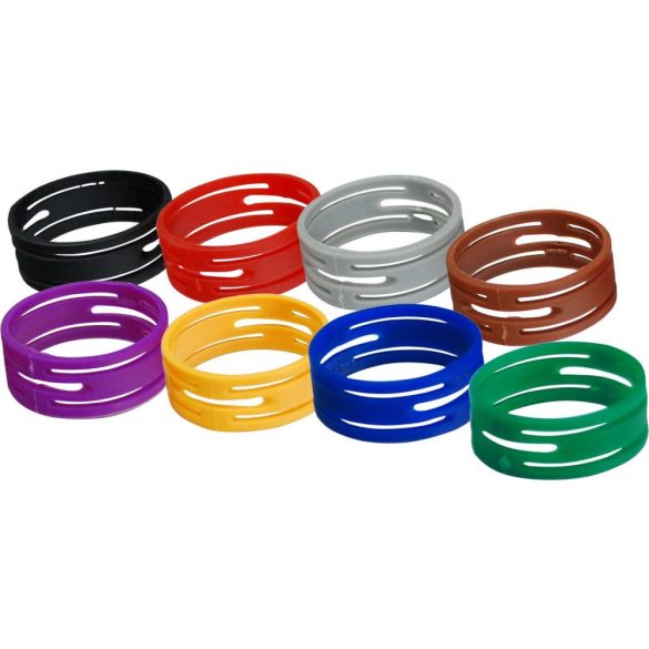 Csatlakozó jelölő gyűrű (10db/csomag) Seetronic és Neutrik NC3*XX XLR-hez több színben
