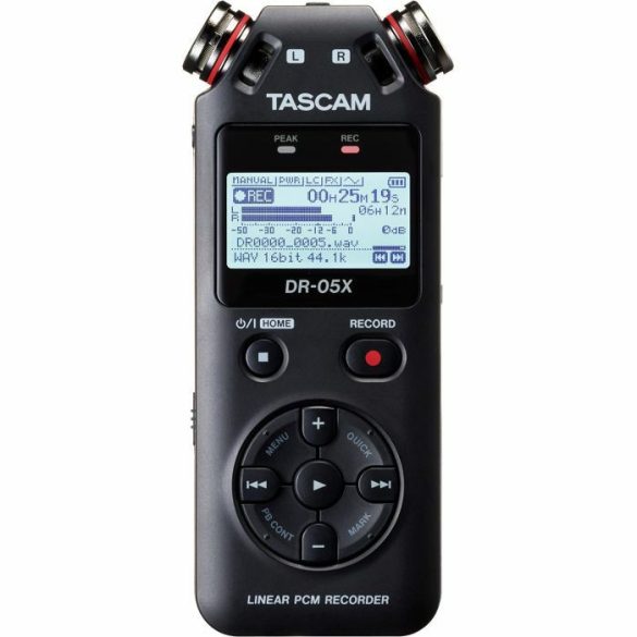 Tascam DR-05X, Hordozható, 2 csatornás sztereó rögzítő, USB-interface, memóriakártya nélkül!
