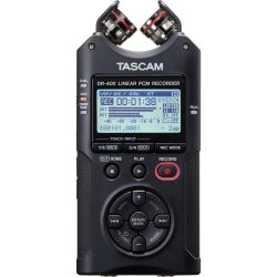   Tascam DR-40X, Hordozható, 4 csatornás sztereó rögzítő és USB-interfész, AB/XY mikrofonnal, memóriakártya nélkül