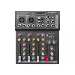   VK-F4 Keverőpult 2 Monó/1 Sztereó csatorna, USB Audio interface, Bluetooth
