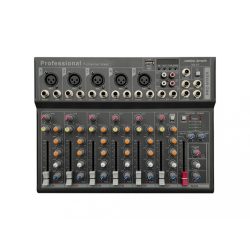   VK-F7 Keverőpult 5 Monó/1 Sztereó csatorna, USB Audio interface, Bluetooth