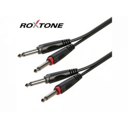 Roxtone RACC100L1 2x6,3 Jack - 2x6,3 Jack kábel, 1m