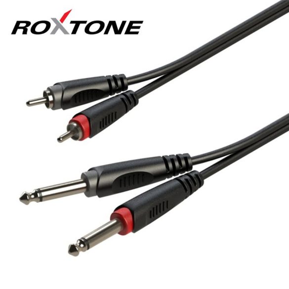 Roxtone SACC150L3 2×6,3 Jack – 2xRCA kábel, 3m